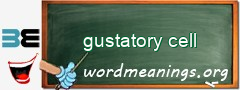 WordMeaning blackboard for gustatory cell